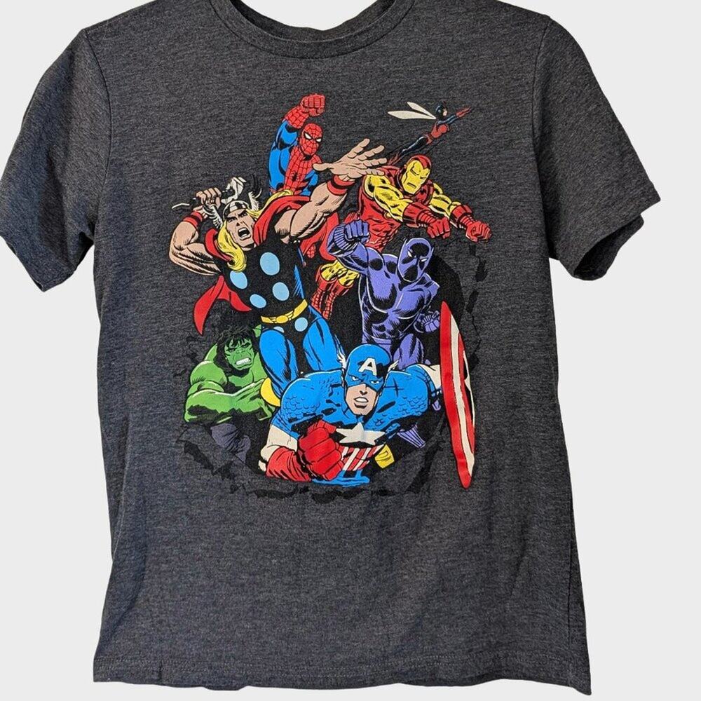 Marvel Avengers Double Sided Graphic Tee Boys L Together We Are Unstoppable